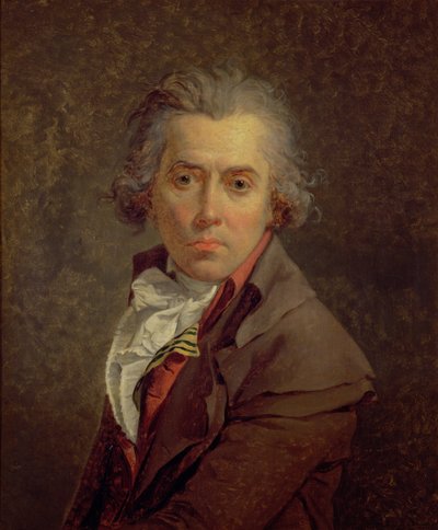 Zelfportret, 1791 door Jacques Louis David